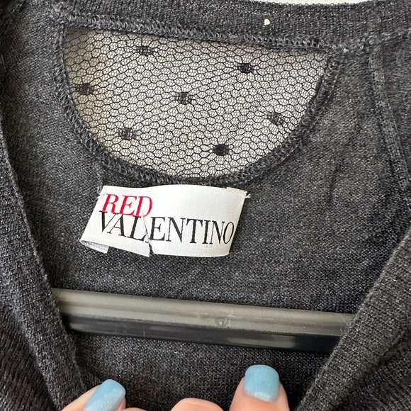 Red Valentino grey top- size XS - Picture 2 of 5
